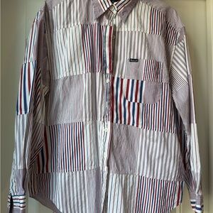 Faconnable Multicolor Striped Button Down Shirt